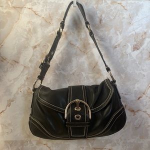 Coach Black Leather Soho Shoulder Bag